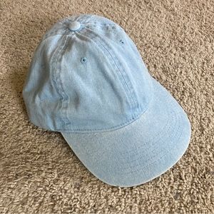 Womens Blue Denim Baseball Cap